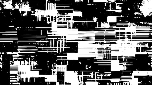 Textura grunge negra y arenosa superposición monocromática en fondo blanco fondo de ilustración vectorial