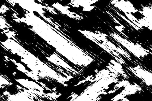 Textura grunge negra y áspera en fondo blanco Arte vectorial con efecto grunge
