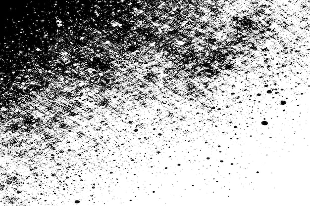 Textura grunge negra y áspera en fondo blanco Arte vectorial con efecto grunge