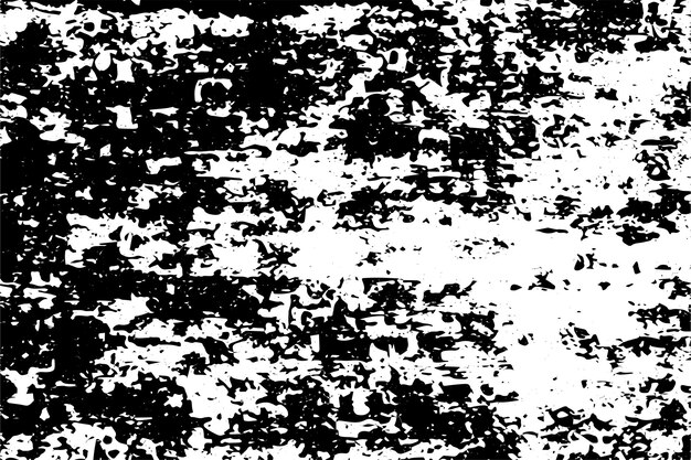 Textura grunge negra en una imagen vectorial de fondo blanco