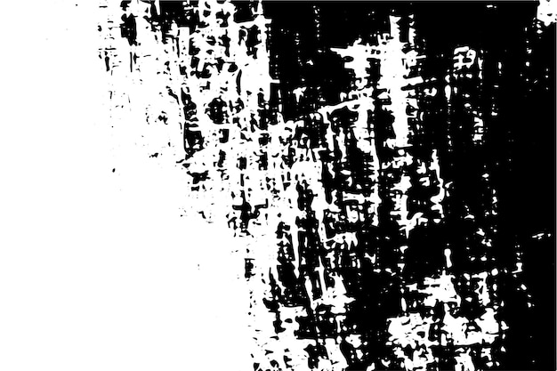 Textura grunge negra en una imagen vectorial de fondo blanco