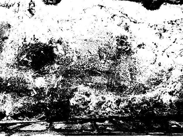 Textura grunge oxidada agresiva superficie dañada fondo blanco negro