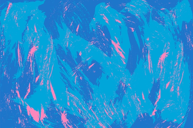 Textura grunge pintada a mano con pinceladas retro y audaces con un fondo vibrante y colorido