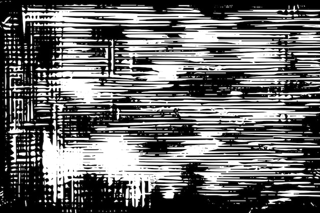 textura grunge con rayas negras sobre un fondo blanco