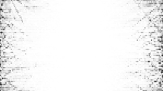 Textura grunge de semitono. Fondo de grano de estilo cómico. Gradiente de textura desvanecida de arte pop Marco de motas