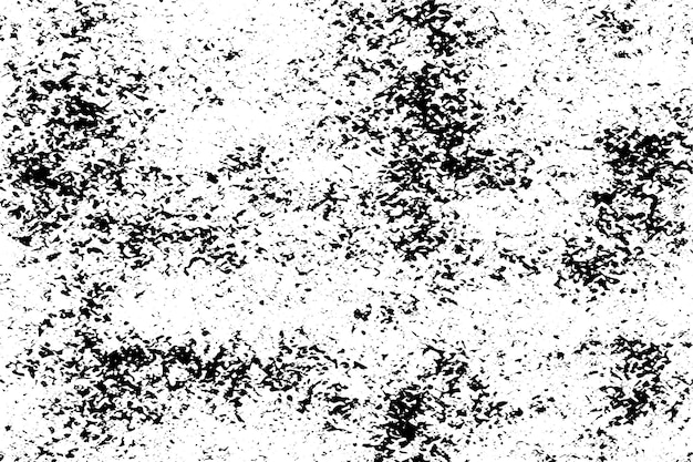 Textura grunge de superposición negra desestresada en una ilustración vectorial de fondo blanco