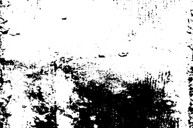 textura grungy negra en fondo blanco ilustración vectorial de la textura grungy negra