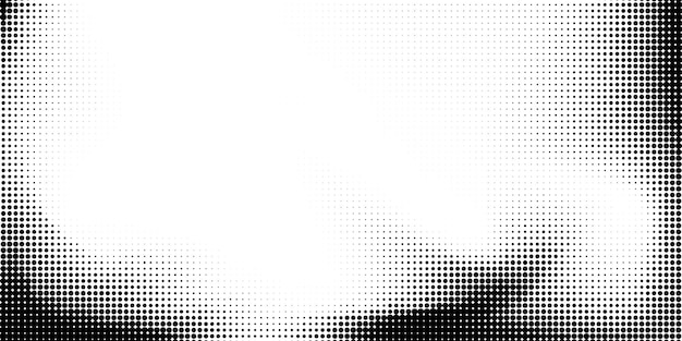 Textura de haftone punteado fondo negro y blanco fluido medio tono fondo pixelado puntos de arena