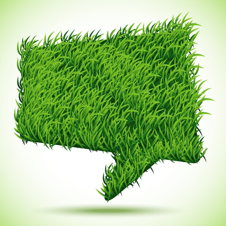 Vector textura de hierba verde burbuja