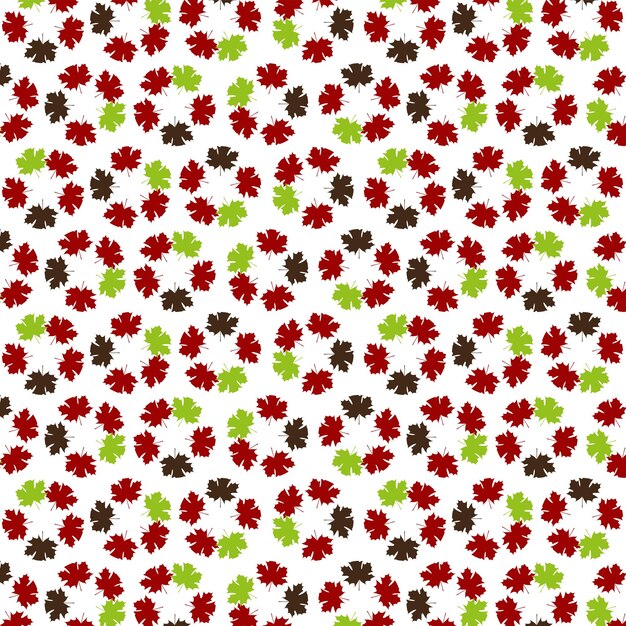 Textura de hojas de arce rojo sobre fondo blanco utilizado en la plantilla de conceptos de ropa y moda