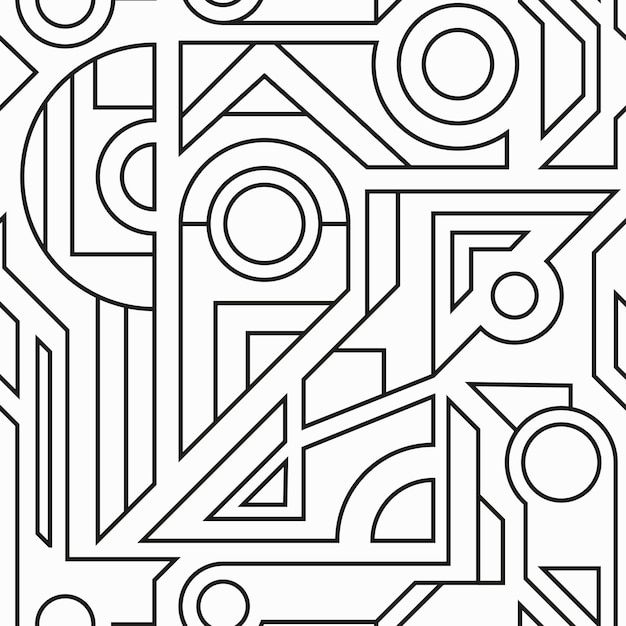 Textura inconsútil geométrica monocromática