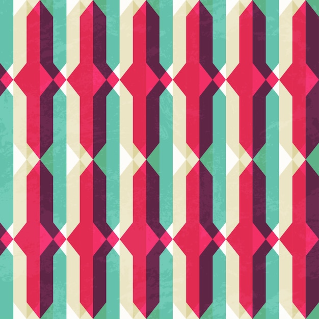 Textura inconsútil geométrica retro