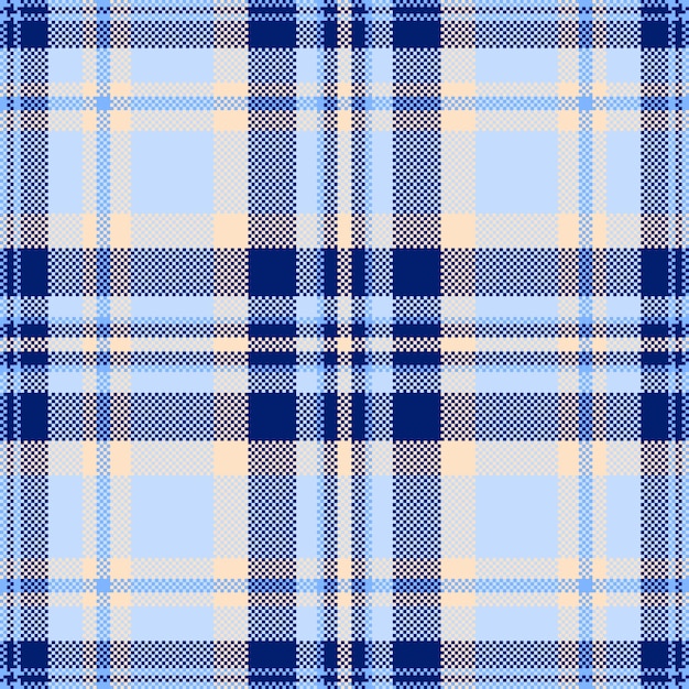 Textura de Internet textil vectorial varios patrones tela a cuadros fondo tartan acolchado chequeo sin costuras en colores azules y claros