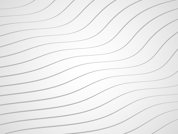 Textura de línea de plantilla de fondo de ondas grises y blancas abstractas para banner y folleto