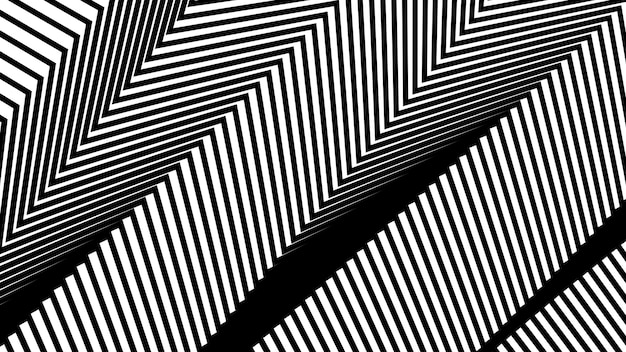 Textura de línea de rayas en zigzag negras fondo abstracto para estilo de tela o presentación