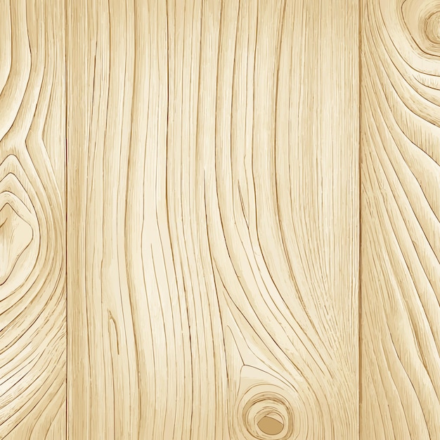 Textura de madera clara con fondo de tablón de nudos vector