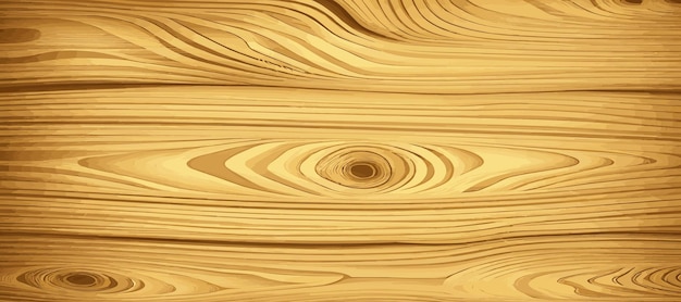 Vector textura de madera ligera panorámica con fondo de tablón de nudos vector