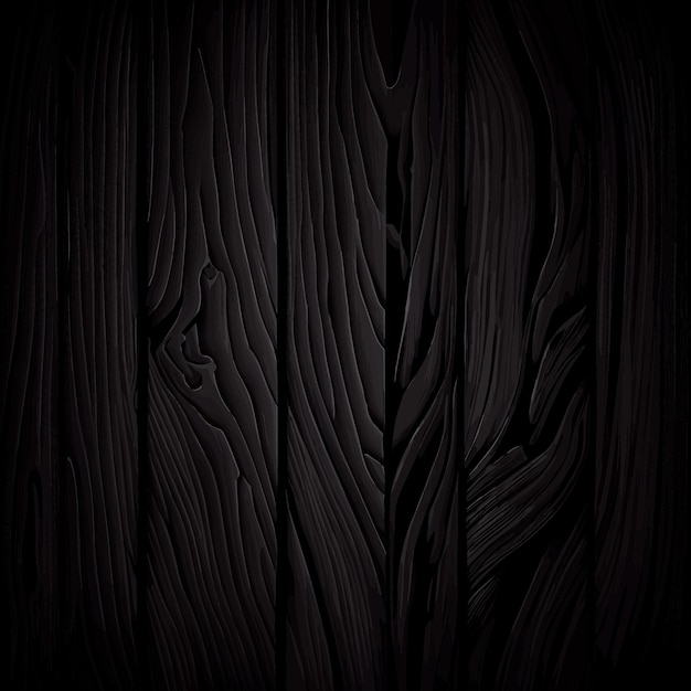 Textura de madera oscura con fondo de tablero de nudos Vector