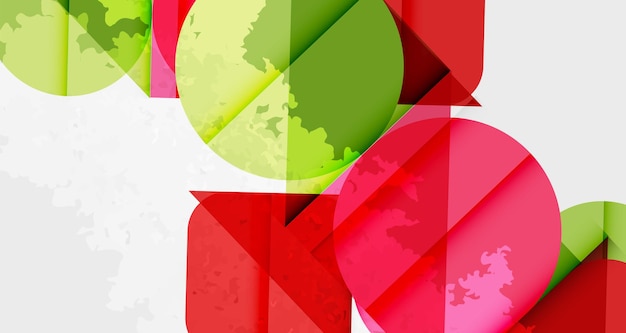 Textura de mancha granulada fondo abstracto geométrico con círculos cuadrados y líneas Ilustración vectorial para papel tapiz Banner Fondo Libro de tarjetas Ilustración página de aterrizaje