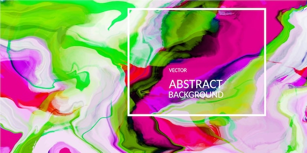 Vector textura de mármol abstracto brillante multicolor diseño fluido fondo textura de arte acrílico