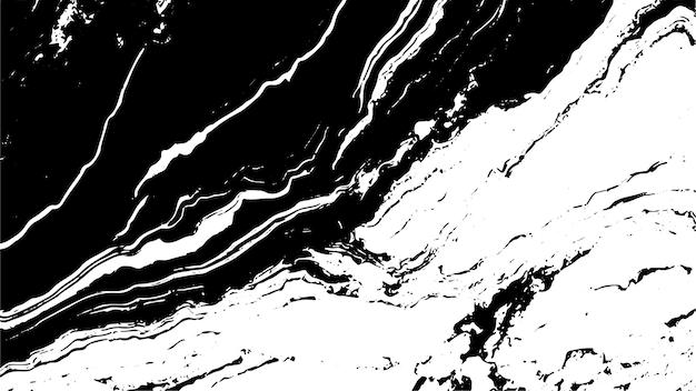 Textura de mármol negro en fondo blanco para superposiciones Textura de piedra de mármol blanco natural