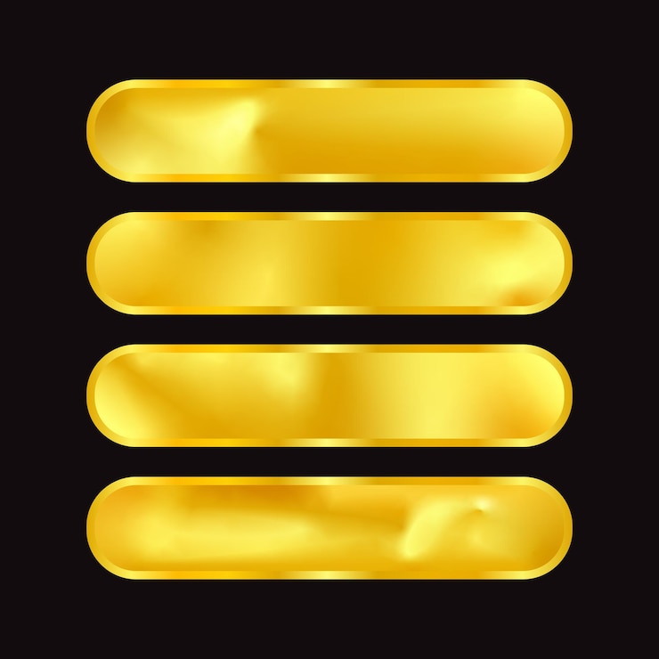 Vector textura del material del gradiente de la lámina dorada el fondo desfocado del gradiente metálico dorado