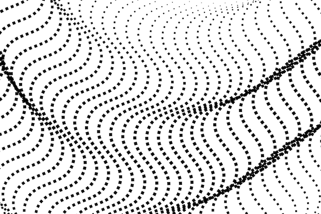 Textura de medio tono negra Fondo de medio tono