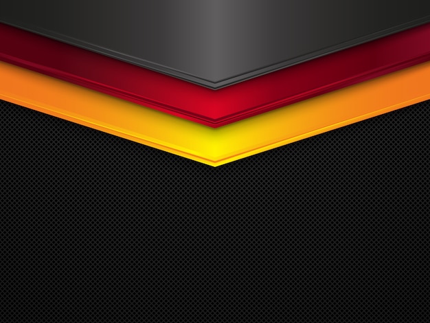 Textura de metal de fondo. Resumen bandera de Alemania