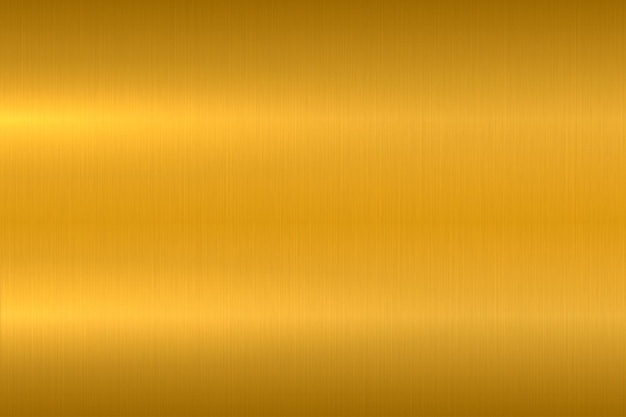 Textura metálica dorada Superficie de metal pulido Fondo vectorial