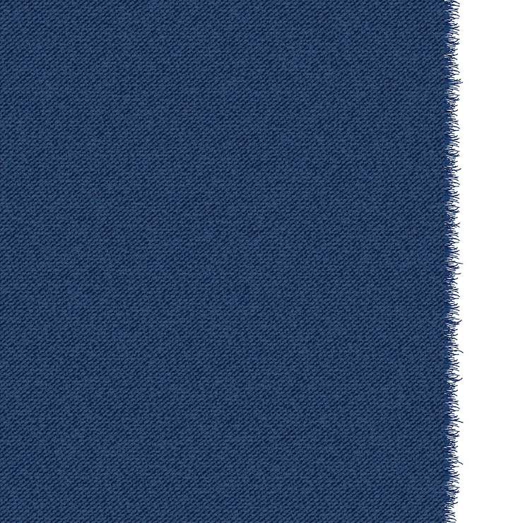 Vector textura de mezclilla de jeans azul clásico con un borde irregular