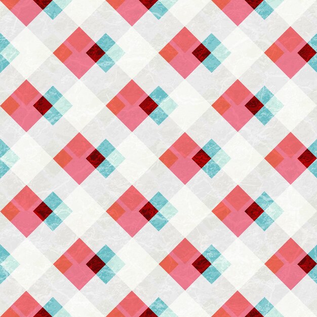Textura de mosaico retro con efecto grunge