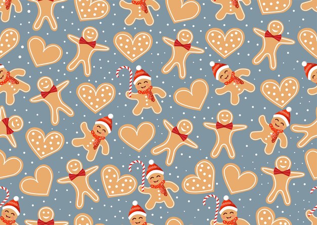 Textura de Navidad con galletas de jengibre, galletas y dulces