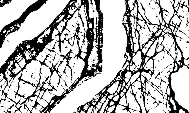 Textura negra grunge de piedras grietas venas rayas líneas Vector fondo