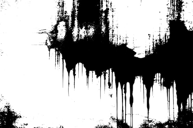 textura negra sobre fondo blanco ilustración vectorial superposición monocromática textura de fondo grunge