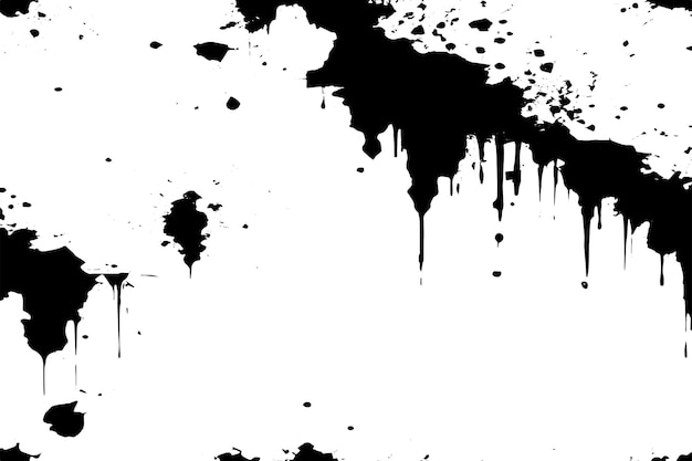textura negra sobre fondo blanco ilustración vectorial superposición monocromática textura de fondo grunge
