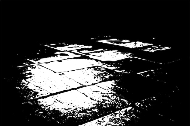 Textura negra sobre fondo blanco, imagen vectorial superpuesta, fondo grunge monocromo