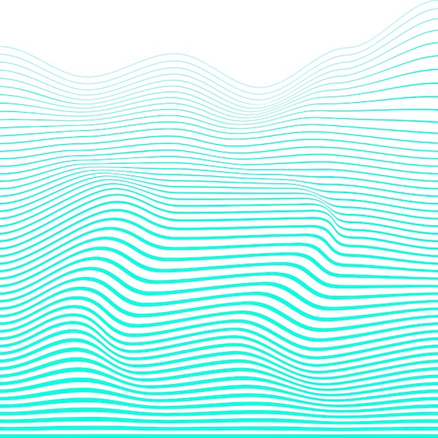 Textura o forma de onda abstracta de vector azul para productos y carteles sin fondo