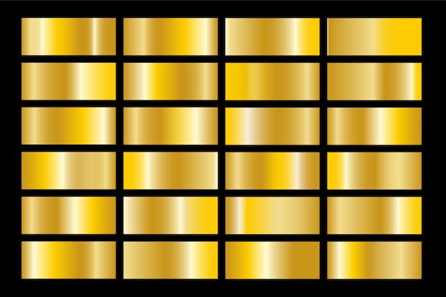 Vector textura de oro icono degradado metálico