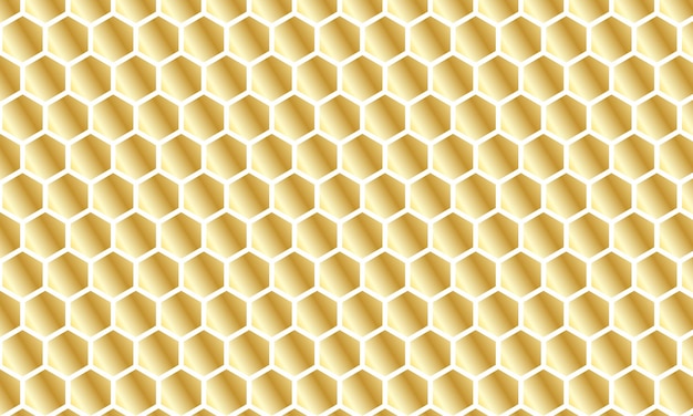 Textura de panal de miel dorada