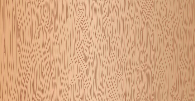 Textura panorámica de madera clara con nudos Vector