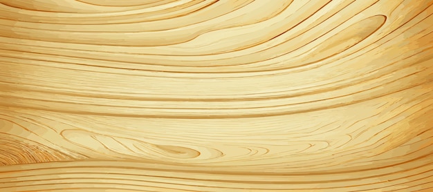 Textura panorámica de madera clara con nudos vector