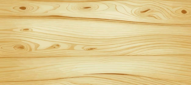 Vector textura panorámica de madera clara con nudos vector