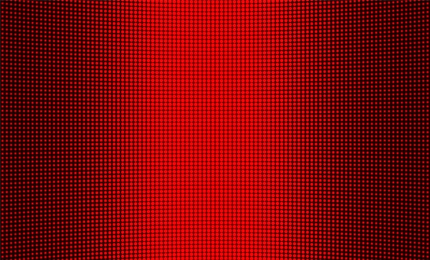 Textura de pantalla led. Pantalla digital. Fondo de píxeles de color. Monitor LCD. Videowall de televisión roja