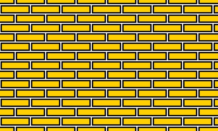 Vector textura de la pared de ladrillo amarillo