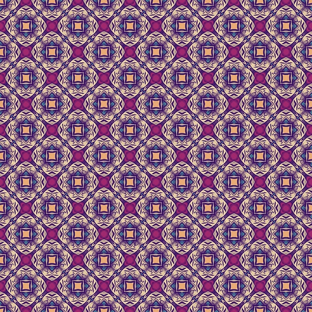 Textura de patrón de color Diseño gráfico ornamental colorido Adornos de mosaico Plantilla de patrón