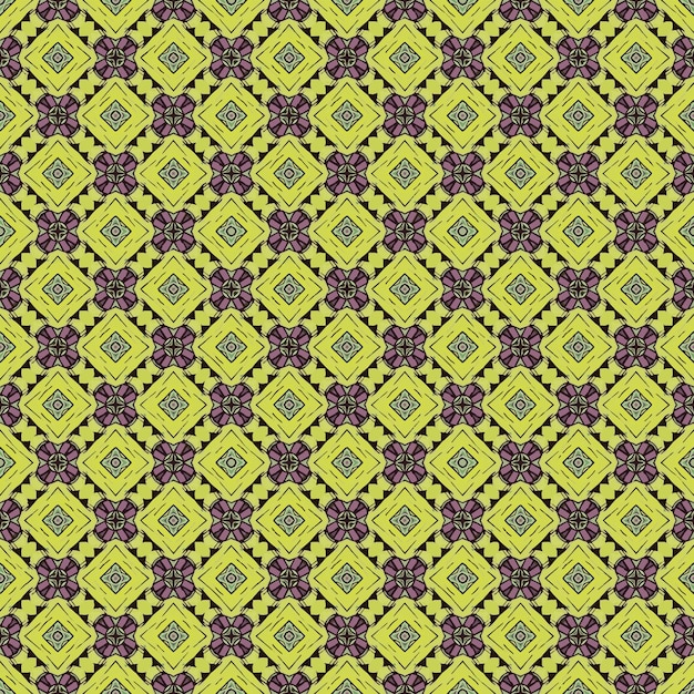 Textura de patrón de color Diseño gráfico ornamental colorido Adornos de mosaico Plantilla de patrón