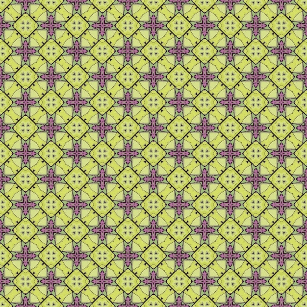 Textura de patrón de color Diseño gráfico ornamental colorido Adornos de mosaico Plantilla de patrón