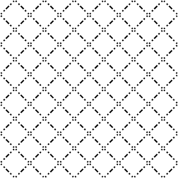 Textura de patrón sin costuras en blanco y negro Diseño gráfico ornamental en escala de gris Ornamentos de mosaico plantilla de patrón