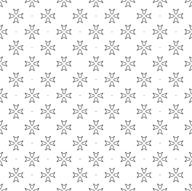 Textura de patrón sin costuras en blanco y negro Diseño gráfico ornamental en escala de gris Ornamentos de mosaico plantilla de patrón