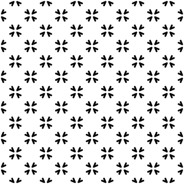 Textura de patrón sin costuras en blanco y negro Diseño gráfico ornamental en escala de gris Ornamentos de mosaico plantilla de patrón